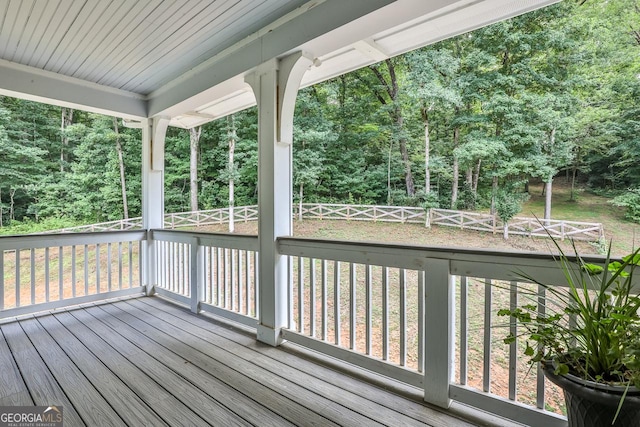 682 Tanglewood Ln, Ellijay, GA 30540 - view of wooden terrace