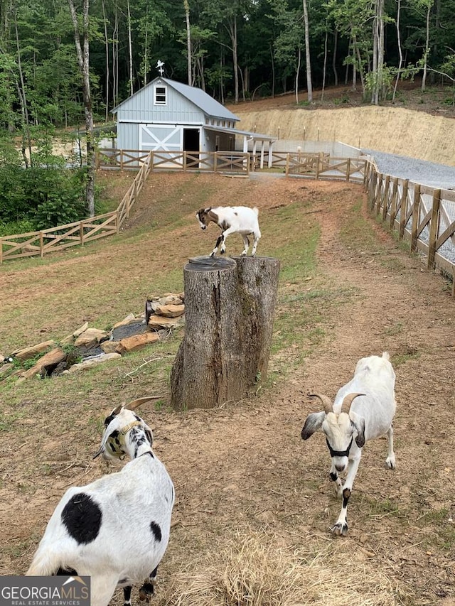 682 Tanglewood Ln, Ellijay, GA 30540 - view of yard featuring an outdoor structure and a barn