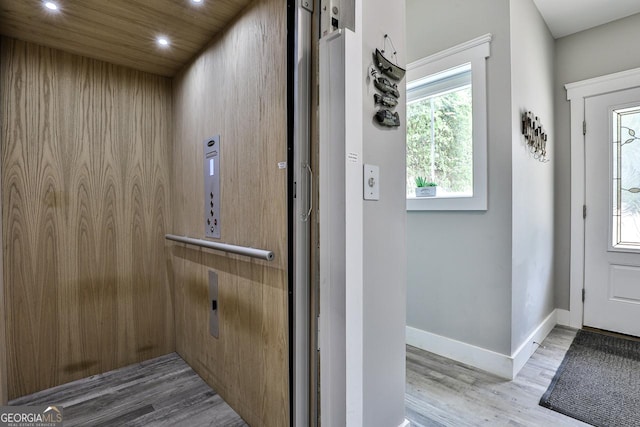 682 Tanglewood Ln, Ellijay, GA 30540 - elevator featuring wood finished floors and recessed lighting