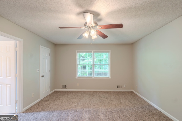 3110 Ashly Cove Ln, Snellville, GA 30078 - spare room featuring a ceiling fan, a textured ceiling, and carpet flooring