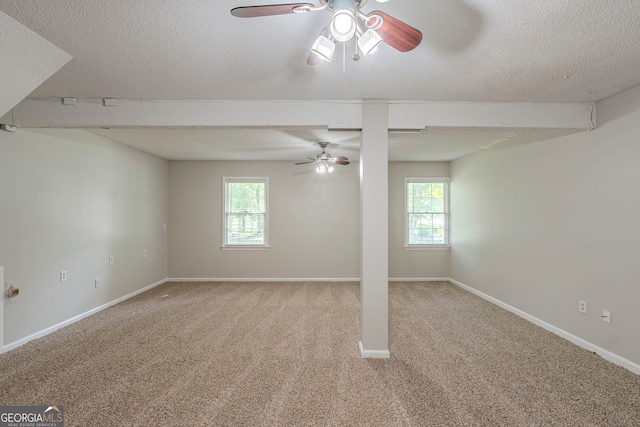 3110 Ashly Cove Ln, Snellville, GA 30078 - unfurnished room with a ceiling fan, carpet, and a textured ceiling