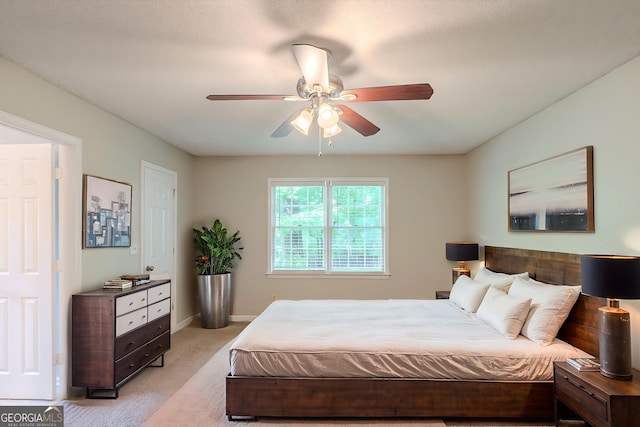3110 Ashly Cove Ln, Snellville, GA 30078 - bedroom with light carpet and ceiling fan