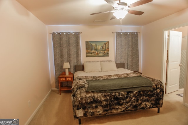691 Walnut Woods Dr, Braselton, GA 30517 - bedroom featuring carpet and ceiling fan
