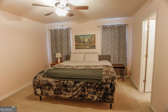 691 Walnut Woods Dr, Braselton, GA 30517 - carpeted bedroom with a ceiling fan and baseboards