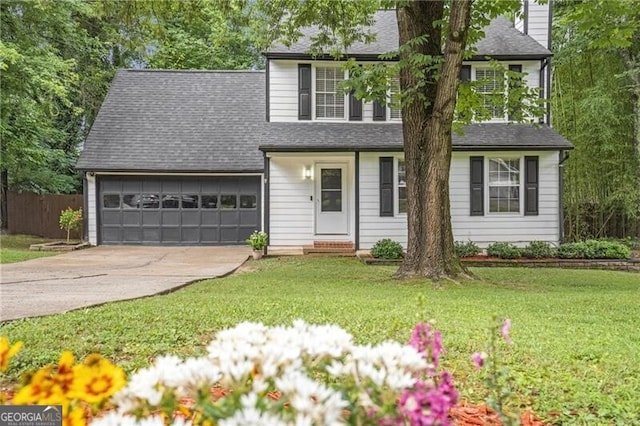 410 Sheringham Ct, Roswell, GA 30076 - traditional home with driveway, an attached garage, and a shingled roof