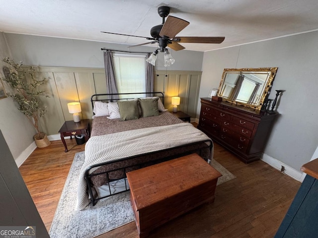 56 Harry Pauls Rd, Danielsville, GA 30633 - bedroom with wood finished floors and ceiling fan