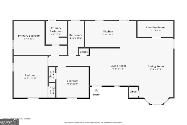 2522 Frost Dr SW, Marietta, GA 30008 - view of room layout