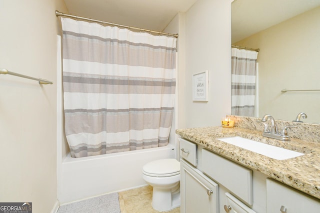 232 Shelton Cir, Temple, GA 30179 - bathroom featuring vanity and shower / bath combination with curtain