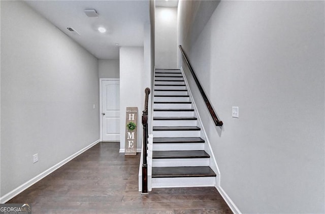 711 Topsail Ln, Alpharetta, GA 30005 - stairway featuring wood finished floors and baseboards