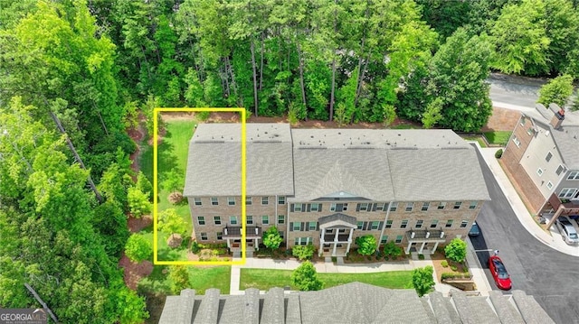 711 Topsail Ln, Alpharetta, GA 30005 - aerial overview of property's location featuring property boundaries highlighted
