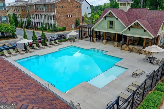 711 Topsail Ln, Alpharetta, GA 30005 - community pool featuring a patio area