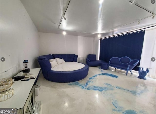 620 NE Peachtree St Unit 901, Atlanta, GA 30308 - living area with track lighting and concrete floors