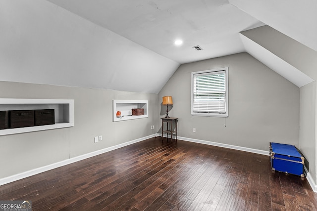 435 Hampton Grn, Peachtree City, GA 30269 - additional living space featuring hardwood / wood-style floors and vaulted ceiling