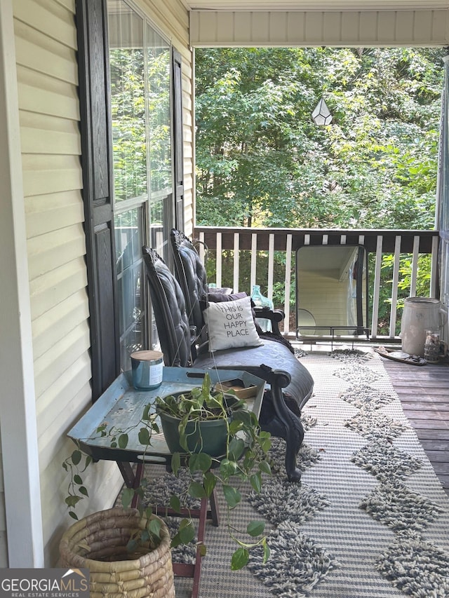 214 Sugar Hill Ct, Jackson, GA 30233 - view of wooden terrace