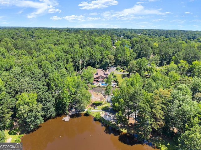 1572 Azalea Dr, Lawrenceville, GA 30043 - bird's eye view of a forest and a nearby body of water