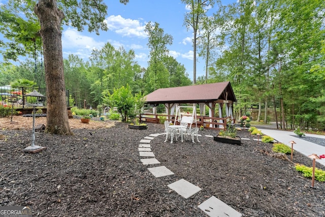 1572 Azalea Dr, Lawrenceville, GA 30043 - view of yard with a gazebo