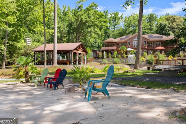 1572 Azalea Dr, Lawrenceville, GA 30043 - surrounding community featuring a gazebo and view of scattered trees