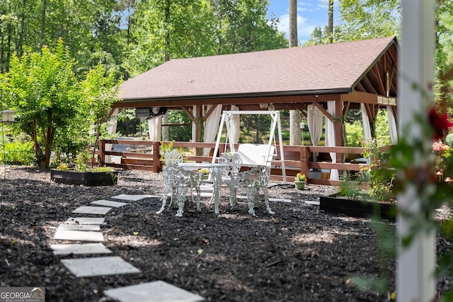 1572 Azalea Dr, Lawrenceville, GA 30043 - view of yard with a gazebo