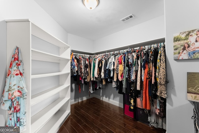 1572 Azalea Dr, Lawrenceville, GA 30043 - walk in closet featuring wood finished floors