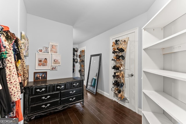 1572 Azalea Dr, Lawrenceville, GA 30043 - spacious closet featuring dark wood-type flooring