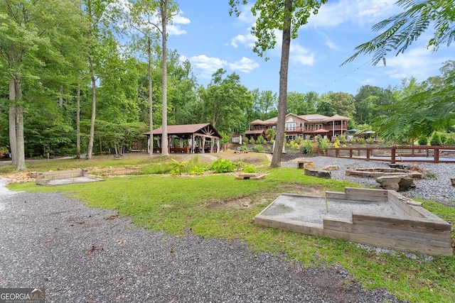 1572 Azalea Dr, Lawrenceville, GA 30043 - view of yard with a gazebo