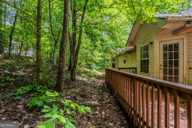 3930 Pine Tree Ln, Gainesville, GA 30501 - view of wooden deck