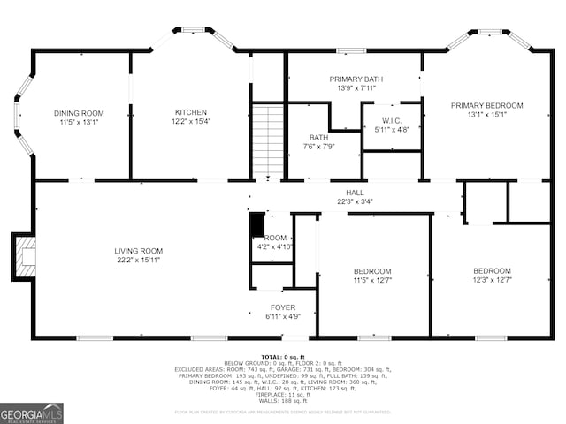 3930 Pine Tree Ln, Gainesville, GA 30501 - view of property floor plan