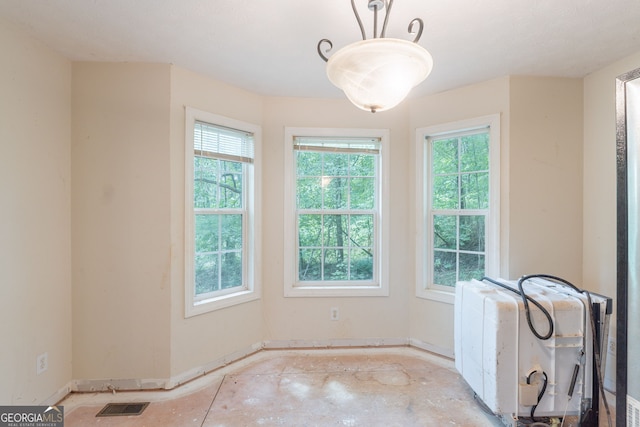 3930 Pine Tree Ln, Gainesville, GA 30501 - unfurnished dining area with baseboards