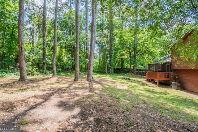 5207 Shawn Ln, Stone Mountain, GA 30088 - view of yard with a deck