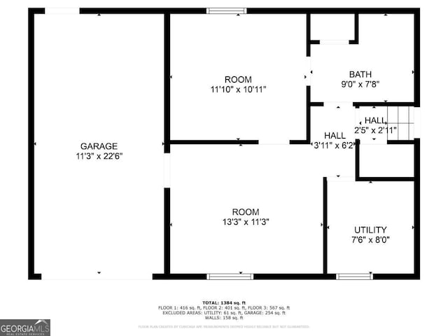 5207 Shawn Ln, Stone Mountain, GA 30088 - view of property floor plan