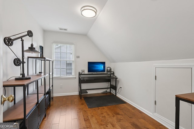 2009 Mclain Rd NW, Acworth, GA 30101 - bonus room featuring hardwood / wood-style flooring and lofted ceiling