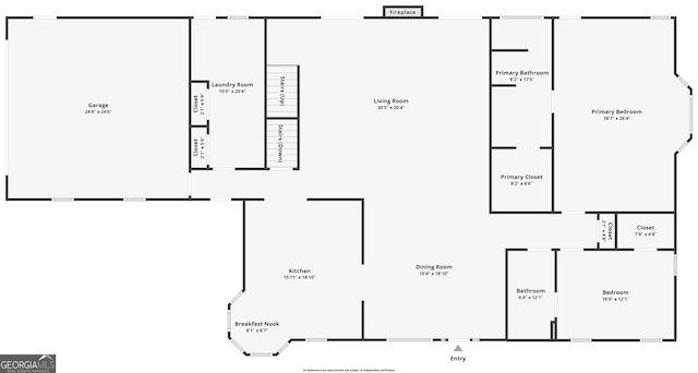 735 Firetower Rd, Thomaston, GA 30286 - view of floor plan / room layout