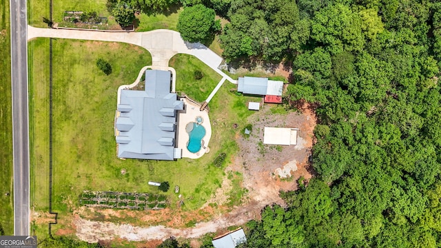 735 Firetower Rd, Thomaston, GA 30286 - drone / aerial view of a pool area