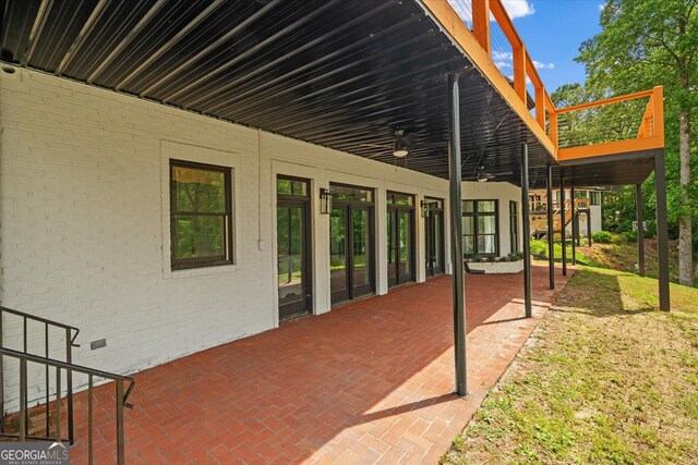 85 Geralds Pt, Wedowee, AL 36278 - view of patio / terrace with french doors