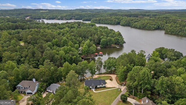 85 Geralds Pt, Wedowee, AL 36278 - view of property location featuring a heavily wooded area and a nearby body of water