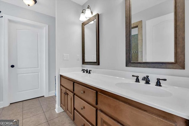 6 Majestic Oaks Way NE, Rome, GA 30165 - full bath with double vanity and tile patterned floors