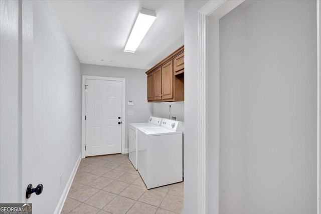 6 Majestic Oaks Way NE, Rome, GA 30165 - laundry room with separate washer and dryer, cabinet space, and light tile patterned flooring
