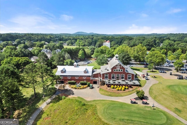 411 Hickory Fairway Ct, Woodstock, GA 30188 - aerial view of property's location with a golf course