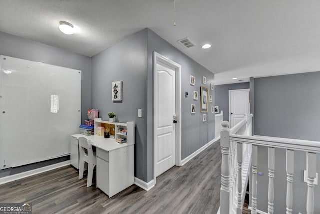1811 Alberta Ln, Winder, GA 30680 - hall with wood finished floors and recessed lighting