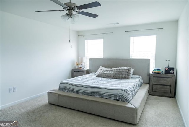 2159 Redfern, Dacula, GA 30019 - carpeted bedroom featuring baseboards and ceiling fan
