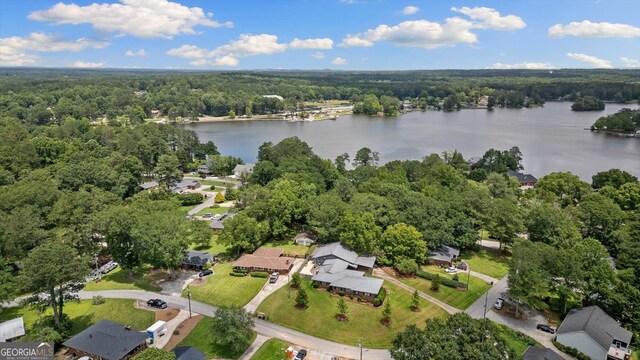 106 Lakeview Dr, Carrollton, GA 30117 - aerial overview of property's location featuring a large body of water