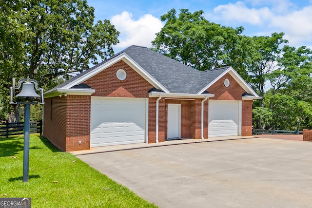 152 Lace Field Ln, Lavonia, GA 30553 - view of front of home featuring brick siding, a shingled roof, and a garage