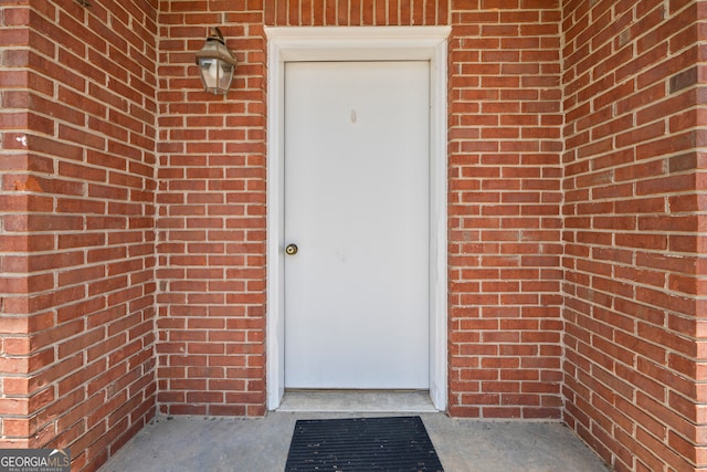 152 Lace Field Ln, Lavonia, GA 30553 - property entrance with brick siding