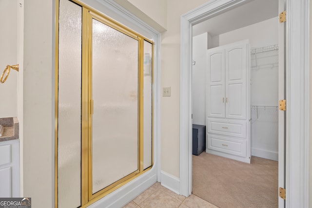 152 Lace Field Ln, Lavonia, GA 30553 - full bath featuring a stall shower and a walk in closet