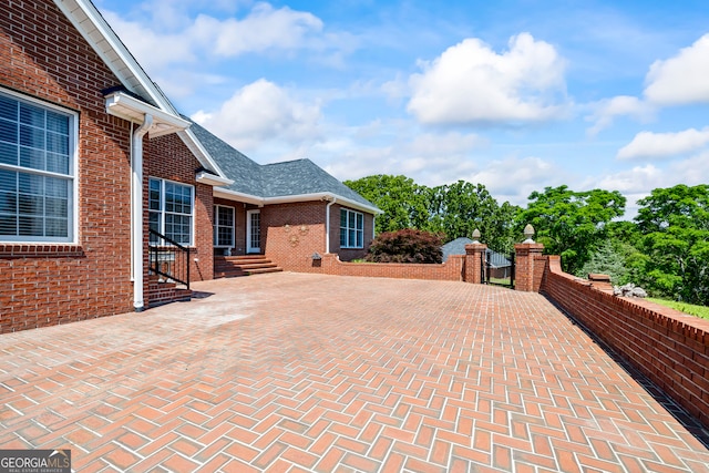 152 Lace Field Ln, Lavonia, GA 30553 - view of patio / terrace with a gate