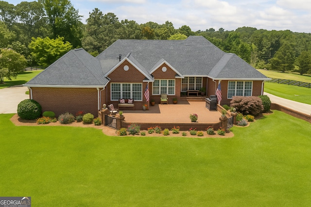 152 Lace Field Ln, Lavonia, GA 30553 - view of front of property with brick siding and a patio