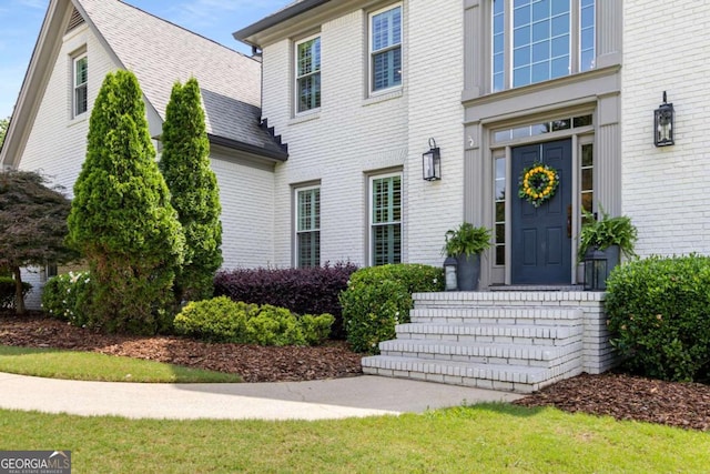 5414 Manteo Inlt, Peachtree Corners, GA 30092 - doorway to property featuring brick siding
