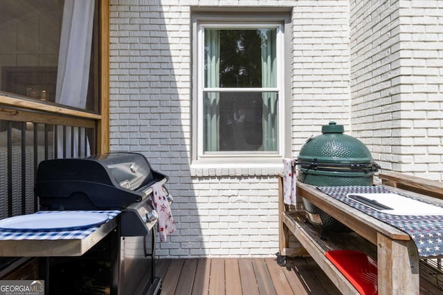 5414 Manteo Inlt, Peachtree Corners, GA 30092 - wooden deck featuring grilling area