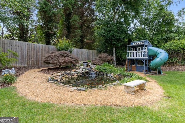 5414 Manteo Inlt, Peachtree Corners, GA 30092 - view of yard with a playground