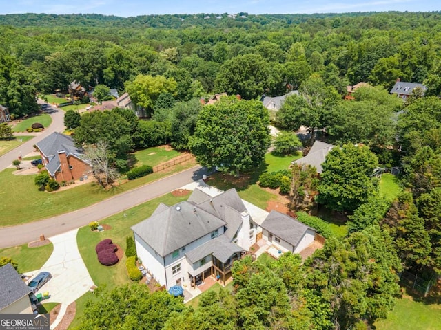 5414 Manteo Inlt, Peachtree Corners, GA 30092 - aerial view of a heavily wooded area